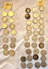 1940s and 1950s Mixed Dime Lot, Lot of 46 total, 90% Silver Dimes
