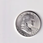 US Coin 1961 $0.50 Franklin Half Dollar 90% Silver circulated no mint mark #102