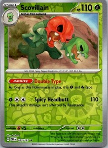 Scovillain 025/197 Obsidian Flames Reverse Holo Rare