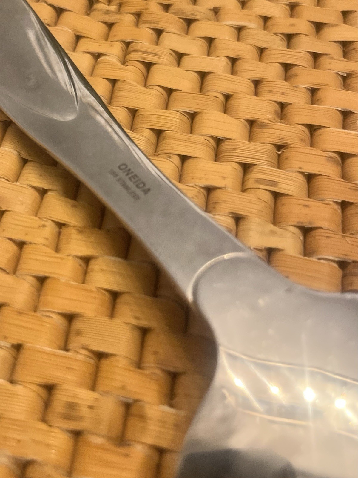 2 Oneida Large Stainless Serving Spoons Ceremonious, Wedding