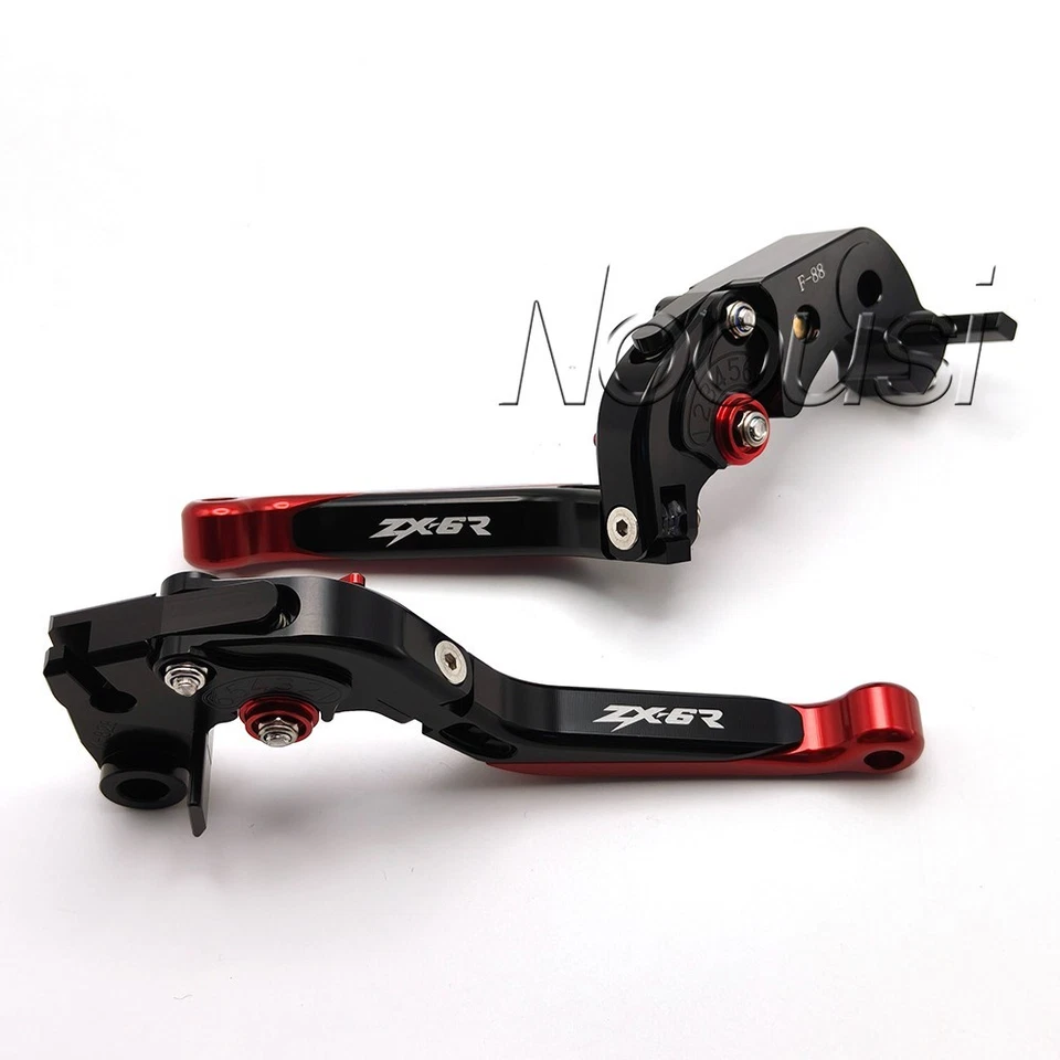 Palancas de embrague de freno ajustables CNC para Kawasaki Ninja ZX-6R NINJA ZX6R 2007-2018 Foto 3 de 4