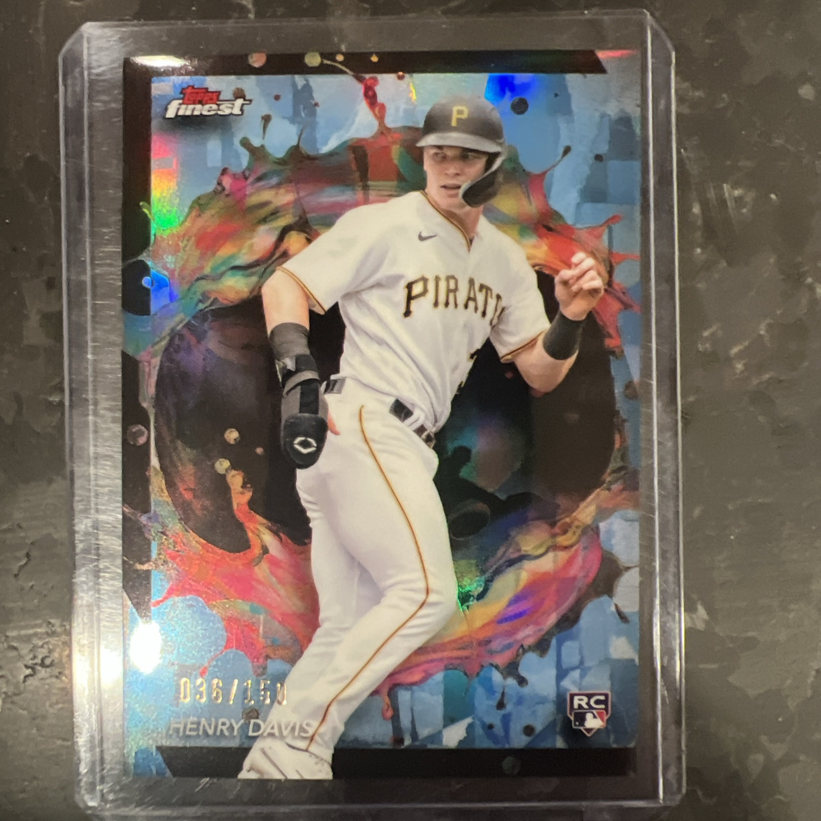 2024 Topps Finest - Rare Sky Blue Refractor #289 Henry Davis /150 (RC)