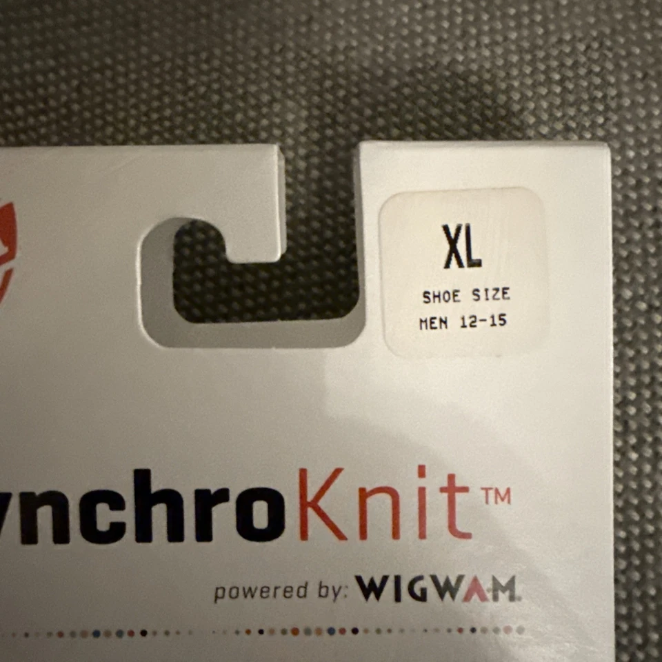 X2 WIGWAM SynchroKnit Calcetines Largos Mezcla Lana Sin Deslizables XL Talla 12-15 Media Crew Foto 2 de 4