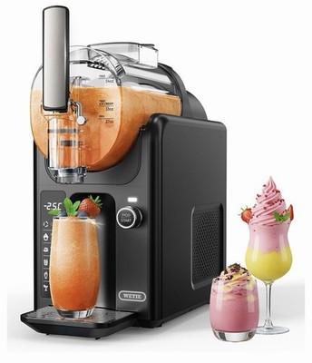 WETIE Slushie Machine, 82oz Slushy Maker with Adjustable Temperature, Auto Clean