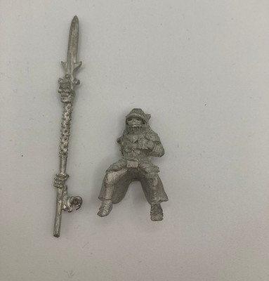 Warhammer Fantasy Untote Skelett Wight Standartenträger Metall OOP
