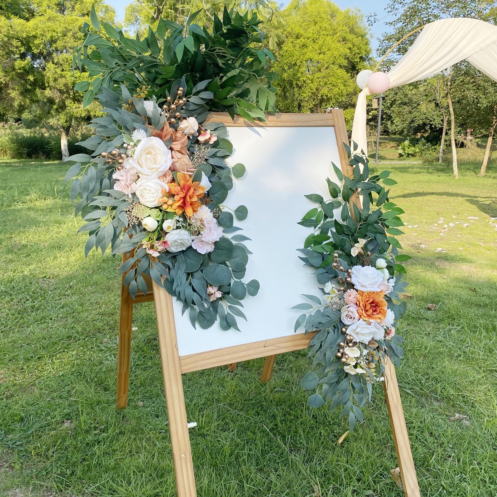 VOELIGT 40pcs Italian Ruscus Greenery 68cm Artificial Greenery Stems Leaf Gre...