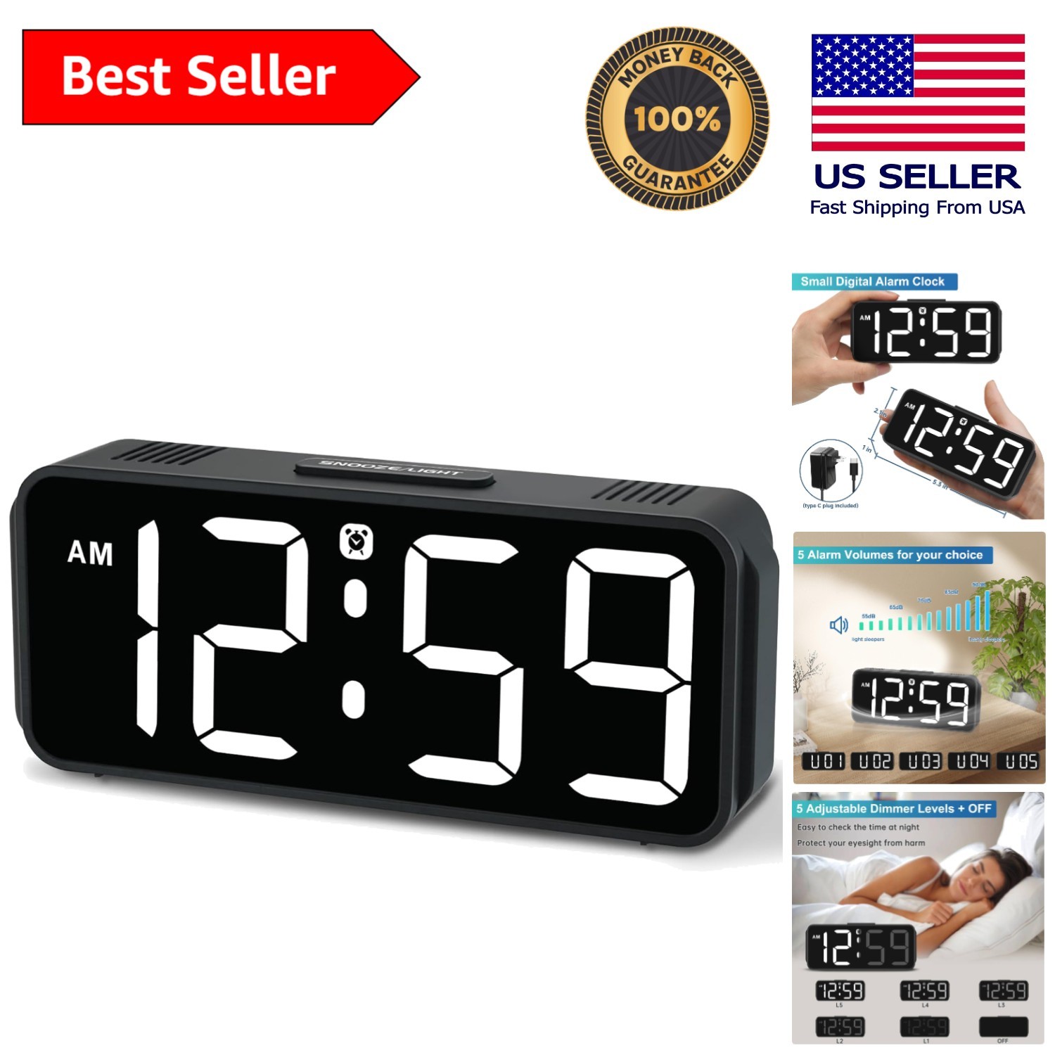 With Large Display And Battery Backup - White