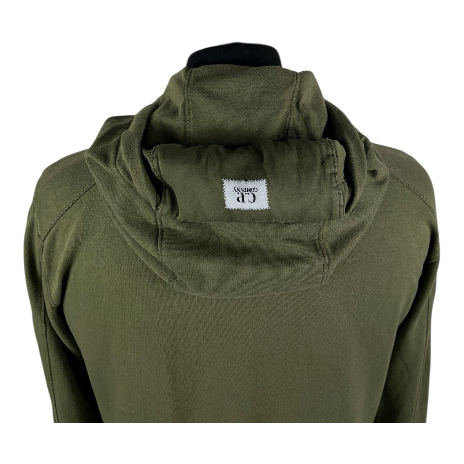 C.P. Company  Hoodie S Green Authentic CP Cotton Casual Preloved Men Luxury VIP image 2