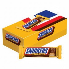 Snickers Peanut Butter Chocolate Bars 18 Count (Pack of 1) 1.78 Oz