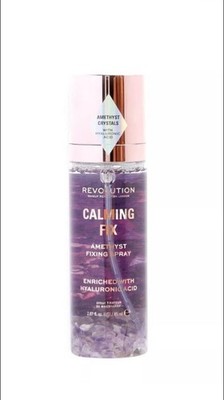 Revolution Beauty Calming Fix Amethyst Fixing Spray w/ Hyaluronic Acid 2.87 oz 