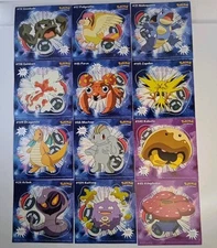 Lot Of 12 Vintage 1999 Pokémon 4" Stickers Decal Nintendo By PRISS Print Inc. #2