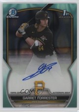 2023 Bowman Draft Chrome Prospect Aqua Lava Refractor Garret Forrester Auto 0f5t