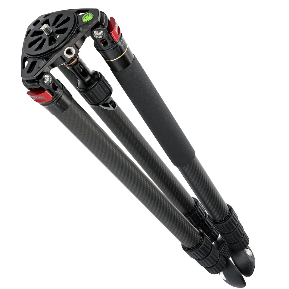JUSINO Karbon Profi-Stativ 152,5cm Max. Höhe 18kg belastbar Videostativ - Bild 3 von 4