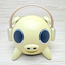 VTG Pig Shaped Bluetooth Speaker NFC Wireless Portable Audio F1-pig Works Great