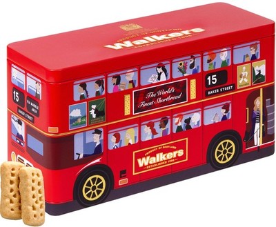 Geschenkdose Walkers Kekse London Bus 250g