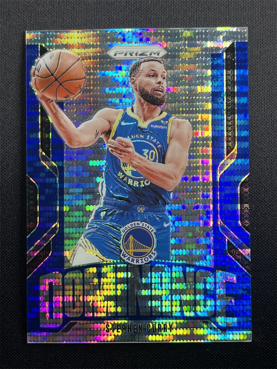 2024-25 Panini Prizm Stephen Curry #21 Blue Pulsar Prizm Dominance Warriors /99