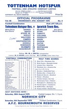 Tottenham Reserves v Ipswich Town (Combination) 1975/1976