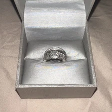 Wedding Ring Set Sterling Silver 5mm