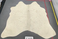 ACTUAL PICTURE Small Real Cowhide Rug Exotic Beige - Size 5X5-6'