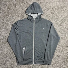 Vuori Movement Hoodie Mens Medium Gray Full Zip Sweatshirt V201 Performance