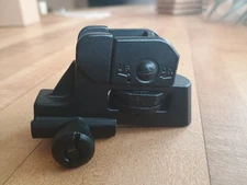 A2 Rear Sight - Picatinny Iron Sights with All Metal Construction - Two Aperture