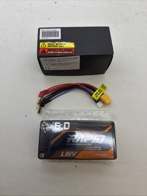 Turnigy Rapid LiHV 6000mAh 2S 7.6V 100C Hardcase Shorty LiPo Battery NIP