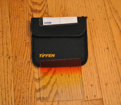 Tiffen 4x4 Clear Sunset 3 filter soft graduated includes padded case MPTV