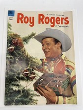 Roy Rogers Comics  #73 VG ( Very Good ) 1954 Dell Comics X-mas cover
