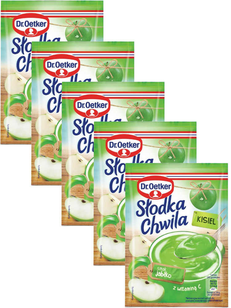 Горячее желейное лакомство Dr. Oetker Slodka Chwila KISIEL в кружке - В УПАКОВКЕ БЕЗ ЯБЛОК