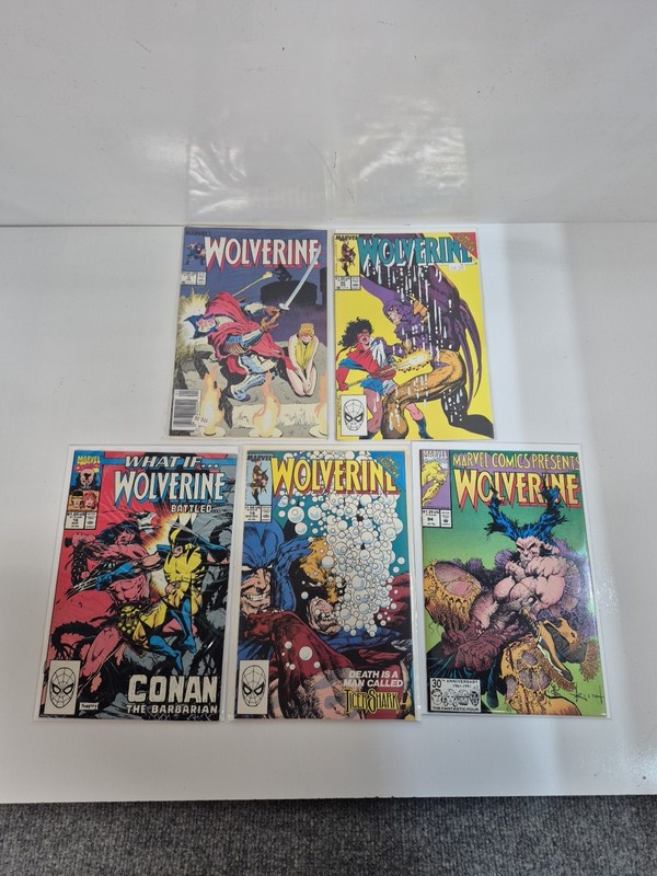 Wolverine Marvel Comics Lot Of 5 Books Near Mint
