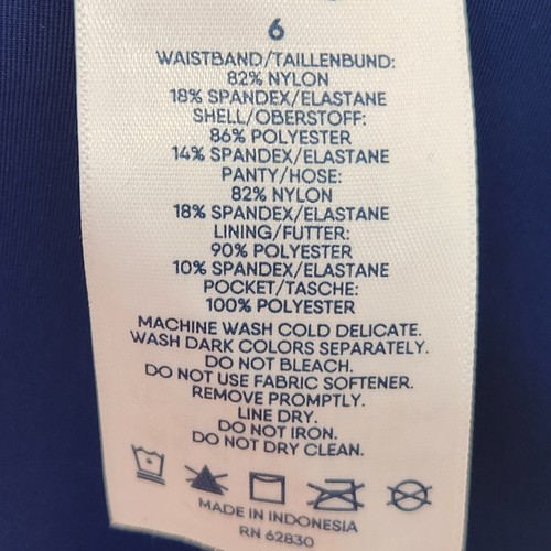 Costume da bagno Lands' End blu navy ragazzo pantaloncino bagno donna 6 - Foto 3 di 7