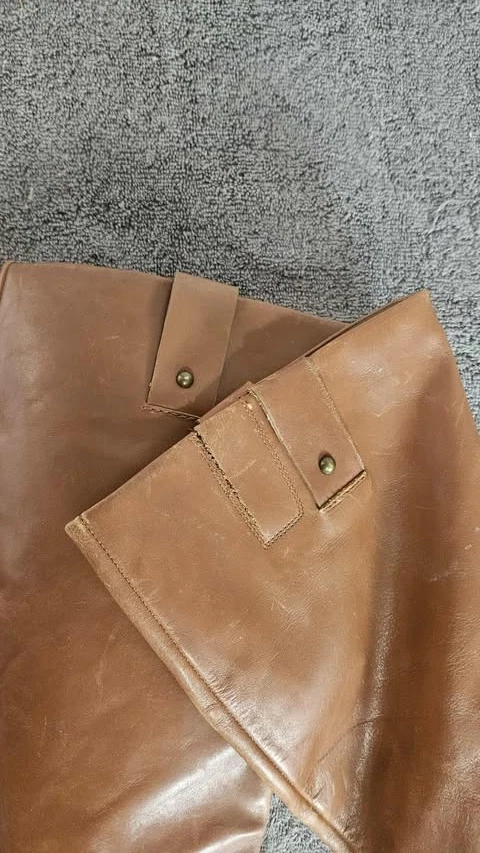 Botas de montar Nine West para mujer de cuero de 8,5 altas marrón 9 oeste Foto 4 de 4