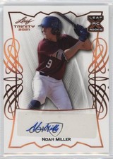 2021 Leaf Trinity Noah Miller #BA-NM2 Auto 14sd