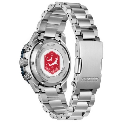 Citizen Men's Navihawk Chronograph Date Eco-Drive Silver Watch