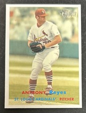 2006 Topps Heritage Anthony Reyes Baseball Rookie Card 264 Cardinals Pitcher PR. rookie card picture