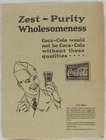 Vintage 1925 Coca Cola Coke Glass Newspaper Print Ad