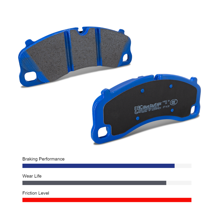 EBC Bluestuff NDX Brake Pad Set Rear For 2012-2014 MCLAREN MP4-12C
