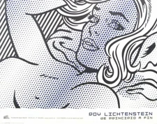 ROY LICHTENSTEIN Seductive Girl 26.75" x 33.75" Poster 2007 Pop Art Black & Whit