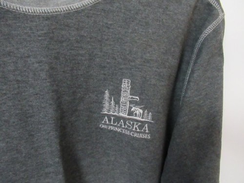 Suéter top Alaska Princess Cruises gris cuello redondo manga larga *Talla L* - Imagen 2 de 5