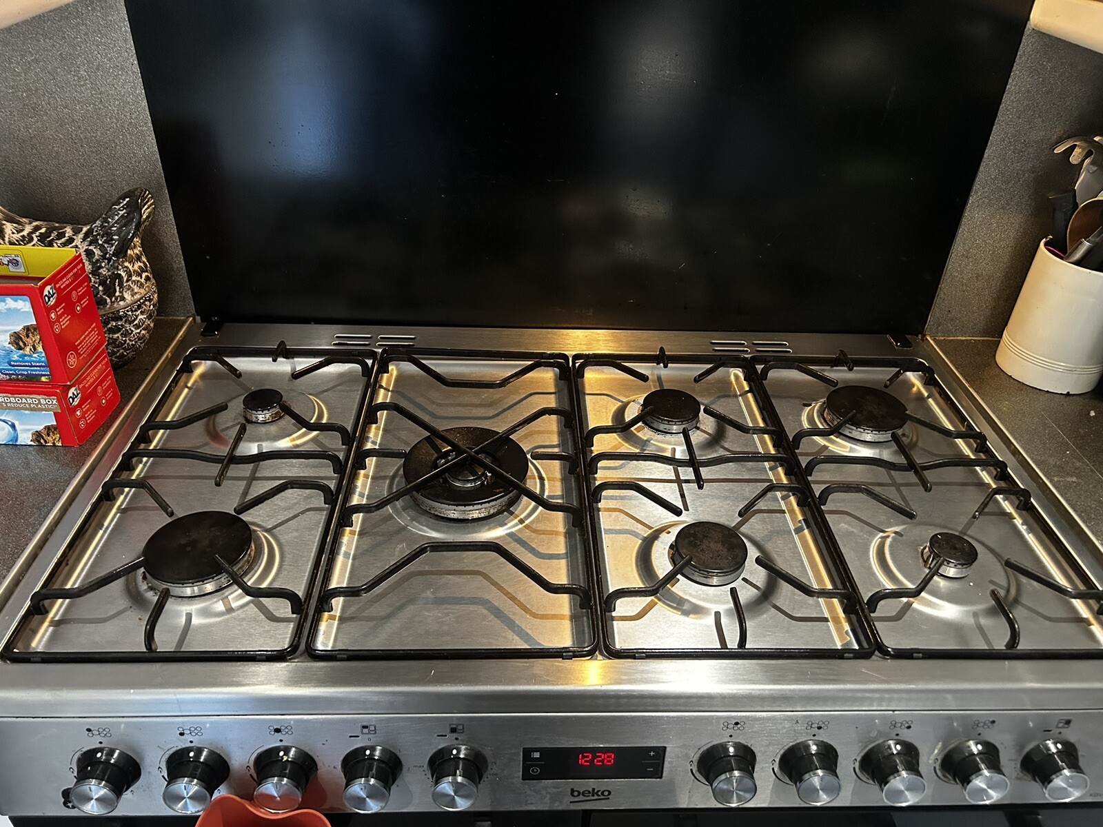 Beko KDVF100X Stainless Steel Freestanding Dual Fuel Range Cooker