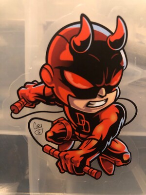 DareDevil 3  Vinyl Sticker Chibi Young Baby Variant MCU Defenders Comic Books 1