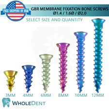 GBR Self Tapping Titanium Membrane Fixation Screw Dental Dentistry Ø1.4 Ø1.6 Ø2