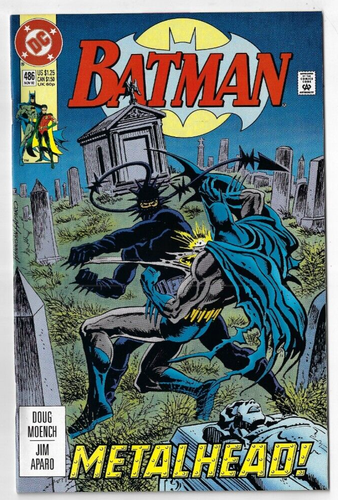 BATMAN 486 NM- Headhunter Moench s Aparo art 1992 DC COMICS - Picture 1 of 2