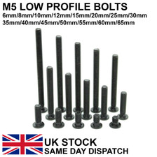 M5 Low Profile Screws Bolts 6/8/10/12/15/20/25/30/35/40/45/50/55/60/65mm V-Slot
