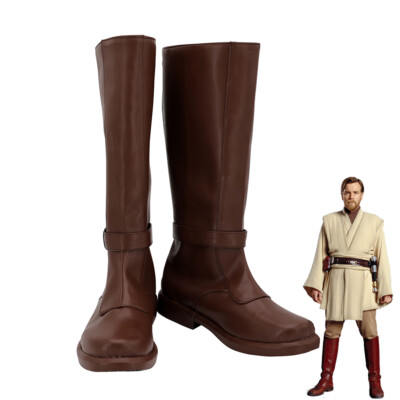 Star Wars Obi Wan Kenobi Shoes Cosplay Men Boots