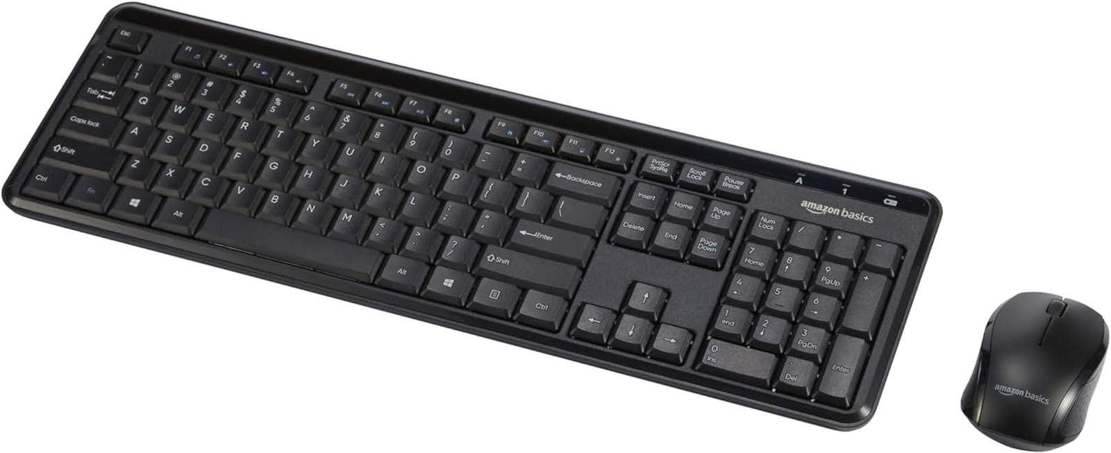 2.4Ghz Wireless Compact Keyboard and Mouse Combo with Quiet US Layout