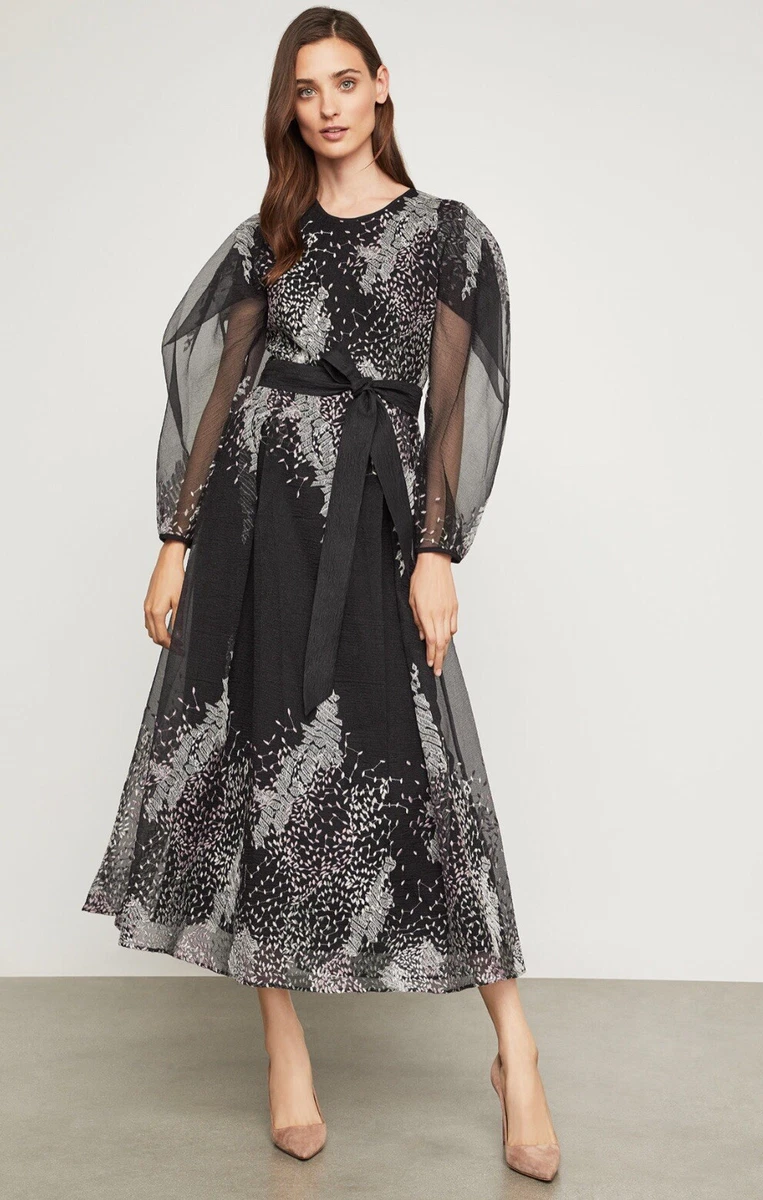 Organza Dress with Jacket- BLACK – Sarang