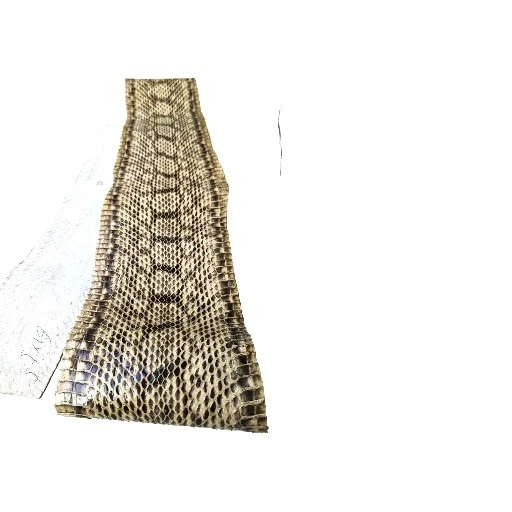 Asia Snake Skin Hide Leather Diamond Snakeskin Craft Supply Patent Cream  - Image 3 of 4