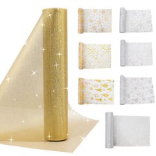 Time to Sparkle 29CMX10M Organza Roll Fabric Xmas Chair Bow Table Runner Wedding