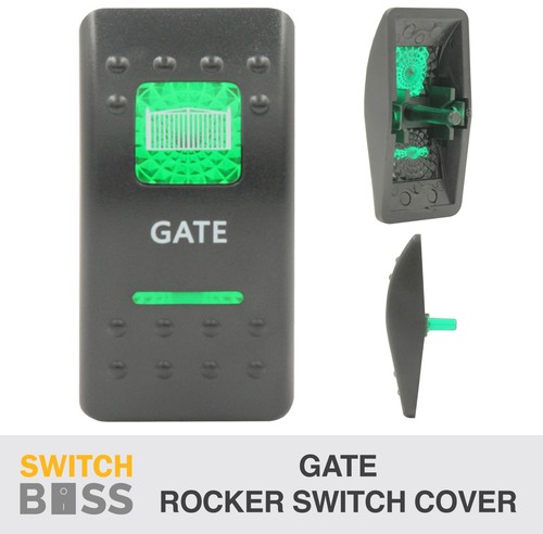 Rocker Switch Cover Only GATE - suit Green LED 4x4 Car Ute SUV Truck ...